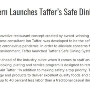 Taffers Tavern Launches Safe Dining System